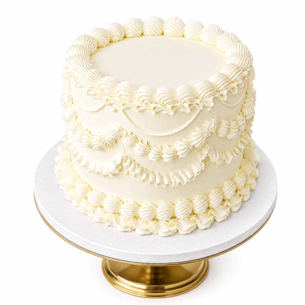 Single Tier Lambeth Buttercream Cake
