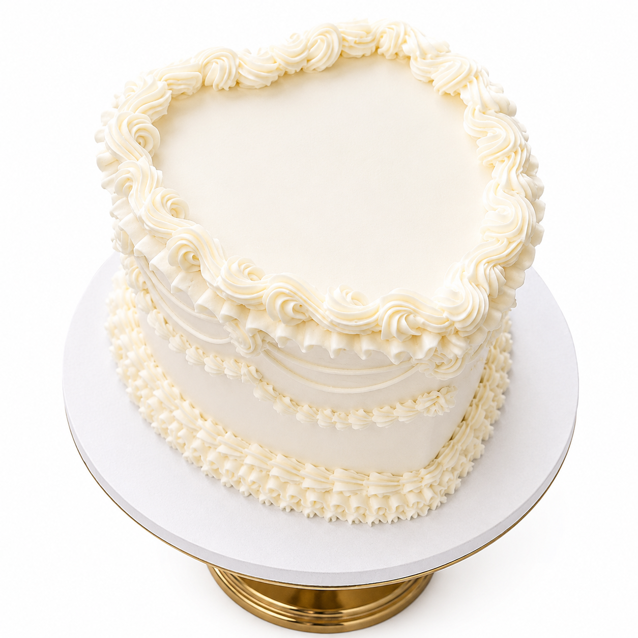 Vintage Lambeth Heart Cake