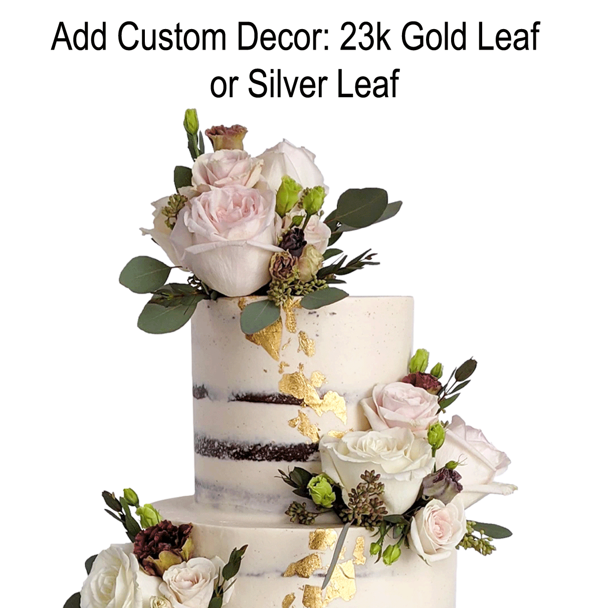 Single Tier Semi Naked Cake