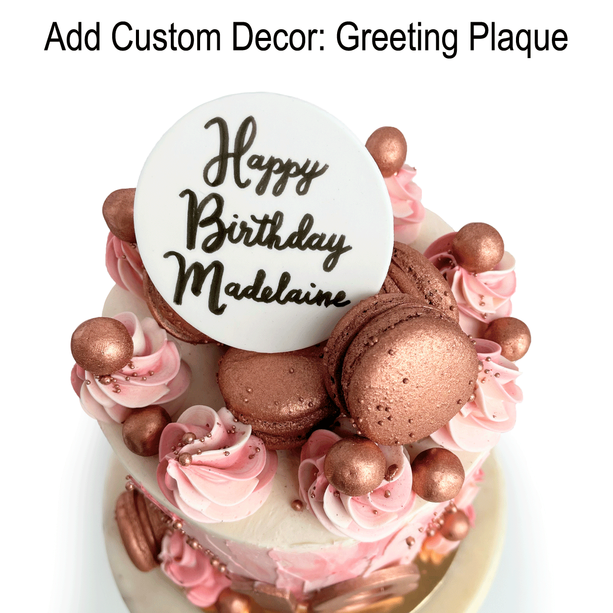 Single Tier Smooth Buttercream Cake