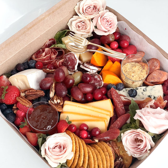 Whippt Kitchen Valentines Graze Box Charcuterie Cheese Fruit YYC