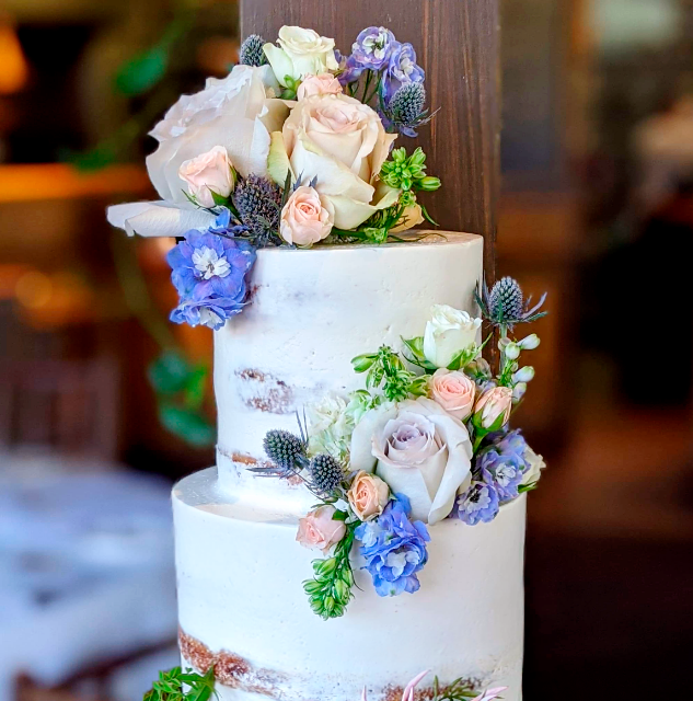 2-Tier Semi Naked Cake