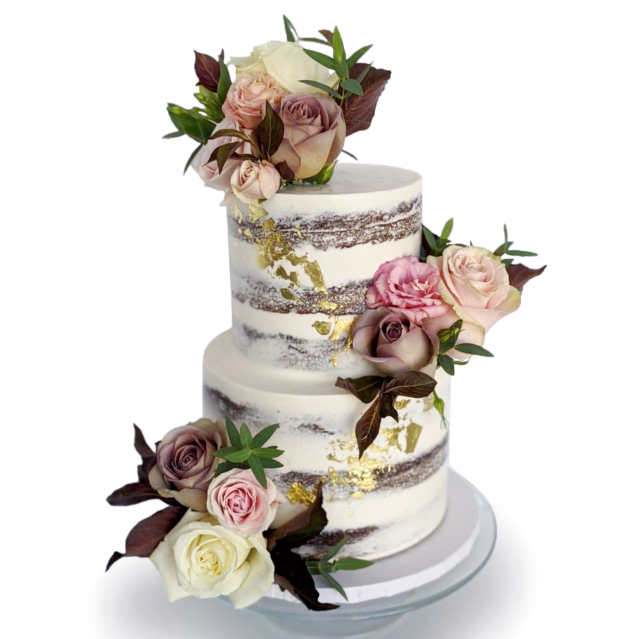 2-Tier Semi Naked Cake