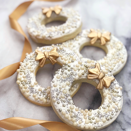 Holiday Wreath Sugar Cookies Calgary Bakery Whippt Kitchen